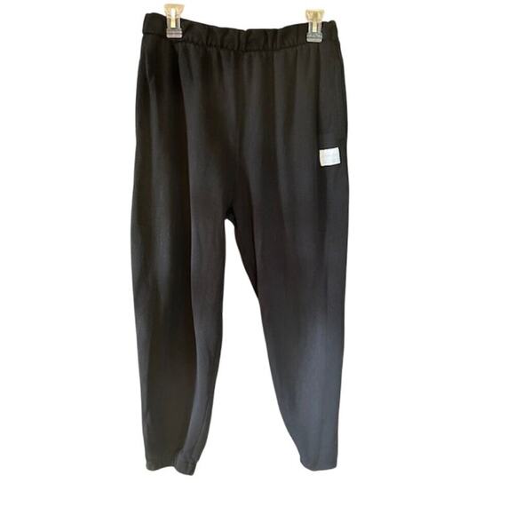 Hollister Men's Fleece Jogger Sweatpants – Size M – Black – Adjustable Rise - Picture 1 of 5